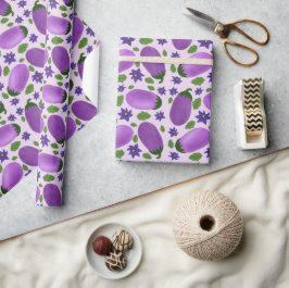 Blush & Bloom Auberginekollektion – Mjuk Lilafärg Presentpapper