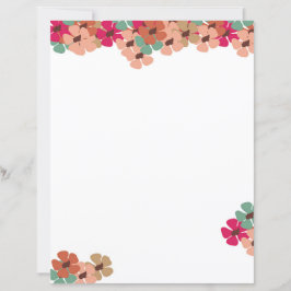 Blush & Bloom Blommigt brevpapper