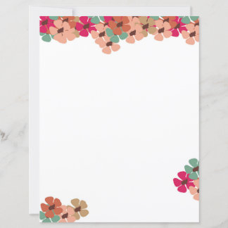 Blush & Bloom Blommigt brevpapper