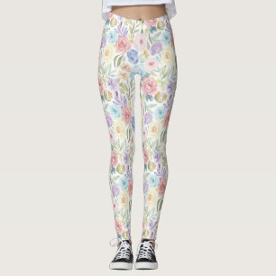 Blush Bloom Blommönster Leggings