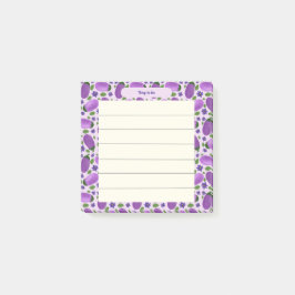 Blush & Bloom Eggplant Collection – Soft Lilac Post-it Block