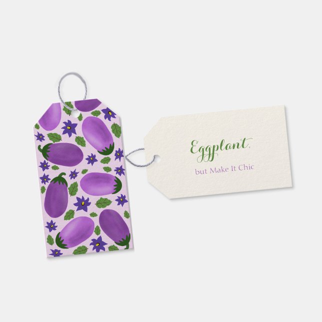 Blush & Bloom Eggplant Collection – Soft Lilac Presentetikett (Skapare uppladdad)