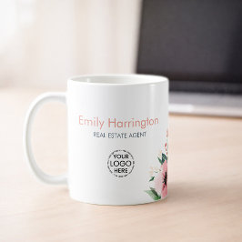 Blush Bloom Gray Fastighetsmäklare Kaffemugg