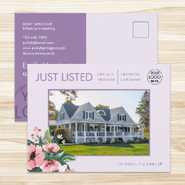 Blush Bloom Just Listed Mauve Fastighetsmäklare Vykort
