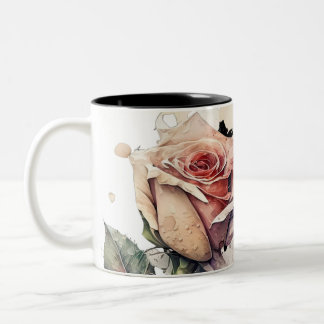 Blush Bloom Mugg_morronros Två-Tonad Mugg