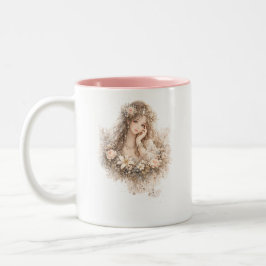 Blush Blossom Flicka Mugg