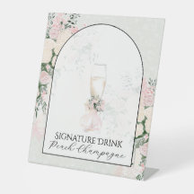Blush Bow Rose Wisteria Bouquet Signaturdryck