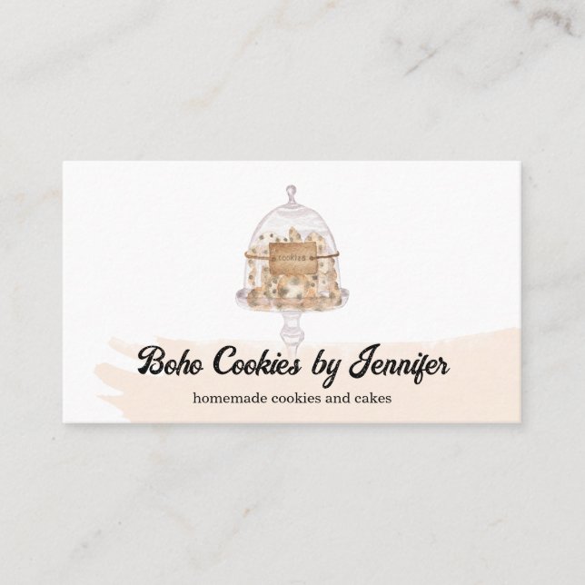 Blush Cookies sötsaker Tårtor Bageri efterrätter Visitkort (Framsida)