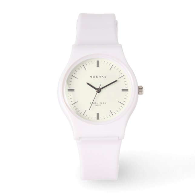 Blush Élan Minimalist Watch - Ivory Armbandsur (Framsida)