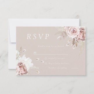 Blush Floral Gorgeous Wedding OSA Kort