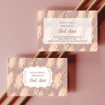 Blush Floral Nageltekniker Företag