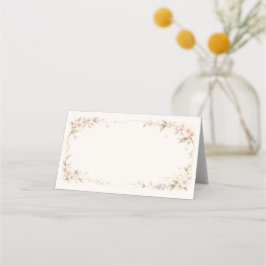 Blush Floral Wedding Place Card Placeringskort