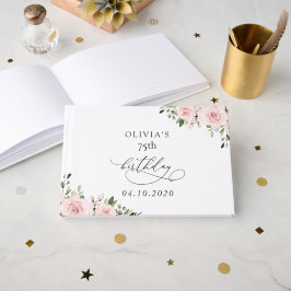 Blush Flowers, Pink Flowers, Greenery, Birthday Gästböcker