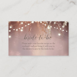 Blush Flowers String Lights Tilläggskort