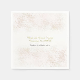 Blush Flush Elegant Bröllop Pappersservett