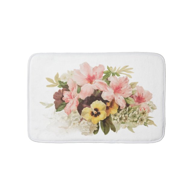Blush Garden Blommig Badrumsmattor (Framsidan)