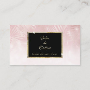 Blush Gold Frisör Visitkort