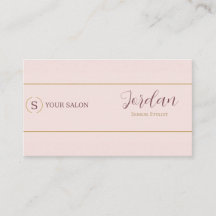 Blush Gold Salong Stylist Logotyp