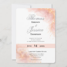 Blush Gold Sparkle Romantic Wedding Elegance