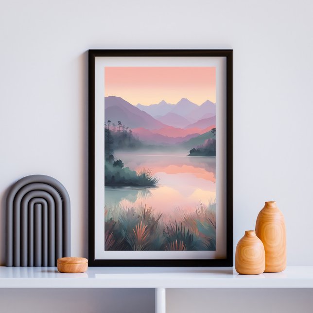 Blush Horizon Reflections Poster (Skapare uppladdad)