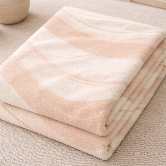 Blush Ivory Ripple Fleece Blanket (Skapare uppladdad)