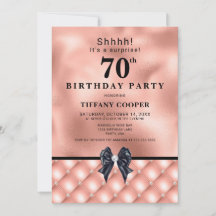 Blush Jewel 70th Birthday Party