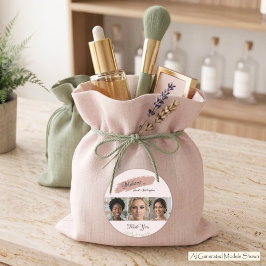 Blush Linen Sage Lyx 3 Foto Portfolio Smink Runt Klistermärke