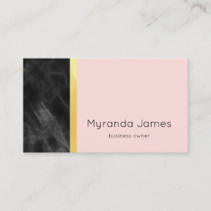 Blush Marble Affärsinnehavare Visitkort