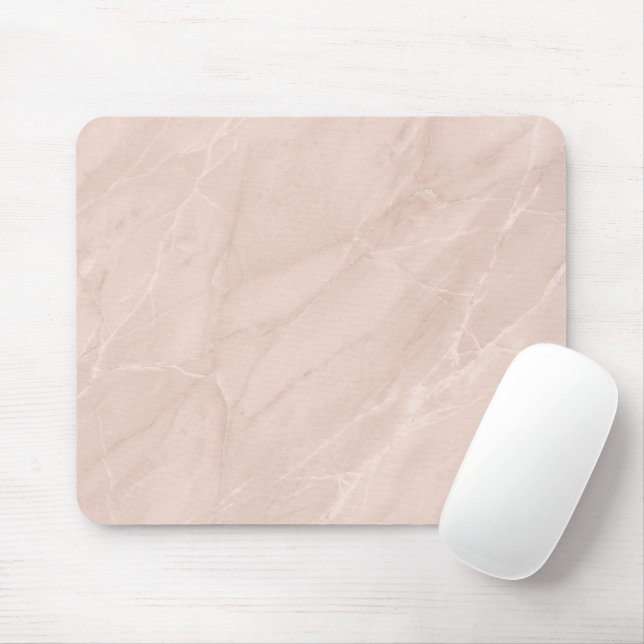 Blush Marble Texture Refined Contemporary Style Musmatta (Med mus)