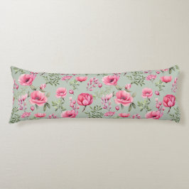 Blush Meadow-Blommor i blom Kroppskudde