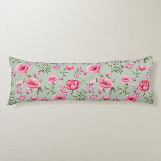 Blush Meadow-Blommor i blom Kroppskudde