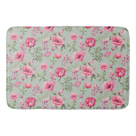 Blush Meadow-Blommor i Knopp Badrumsmatta