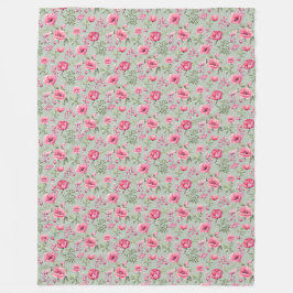 Blush Meadow-kronblad i blom Fleecefilt