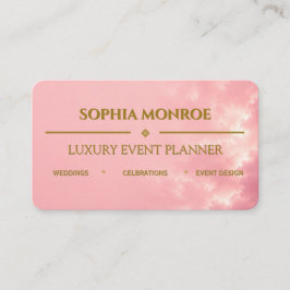 Blush och Guld Evenemangsplanerare Visitkort