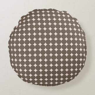 Blush & Olive Modern Dot Woodland Pillow - Round Rund Kudde