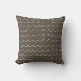 Blush & Olive Scallop Geometrisk Kuddthrow Kudde