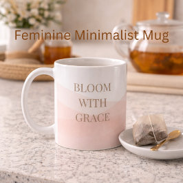Blush Painted Bloom Classic Mug, 11 oz Kaffemugg