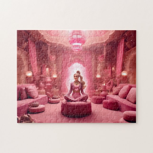 Blush Palats för den Rosa Genien Meditation Pussel (Horisontell)
