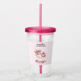 Blush Patisserie Café Anpassad Varumärke Take Away Mugg