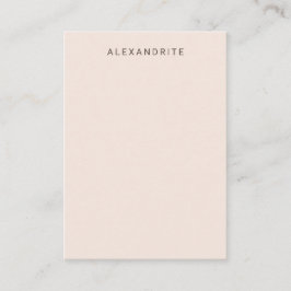 Blush Pink Alexandrite Display Card Visitkort