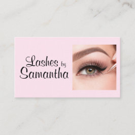 Blush Pink Black Script Photo Makeup