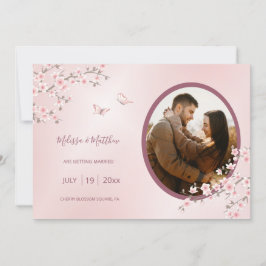 Blush Pink Cherry Blossom Wedding Spara Datumet