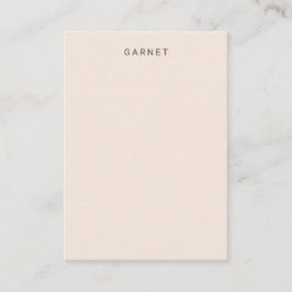 Blush Pink Earring Display Card Visitkort