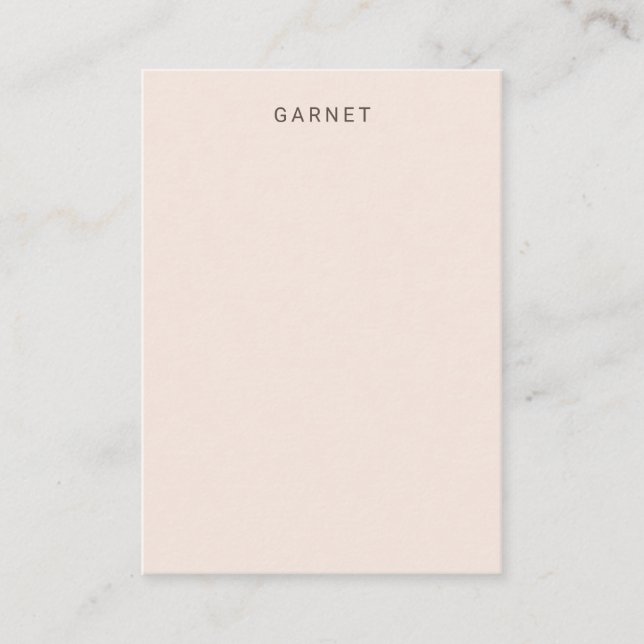 Blush Pink Earring Display Card Visitkort (Framsida)