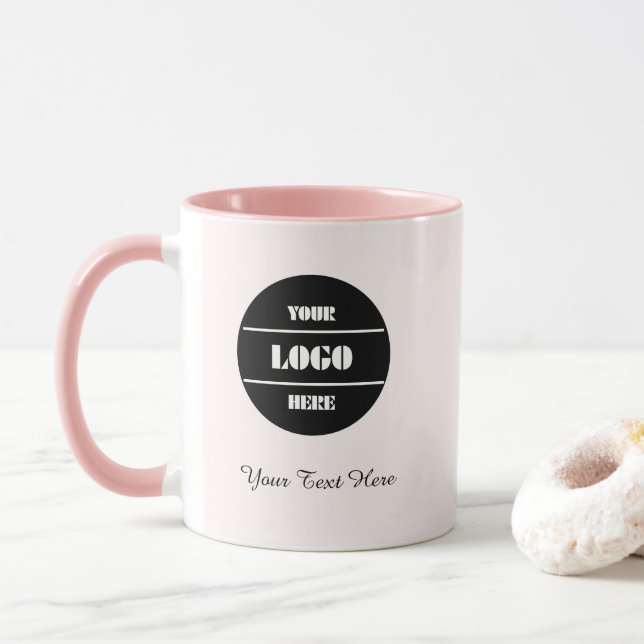 Blush Pink Elegance Coffee Mug - Personalized Gift Mugg (Med munk)