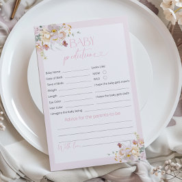 Blush Pink Floral Baby Predictions and Advice