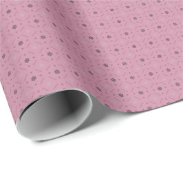 Blush Pink Floral Gift Wrap Presentpapper