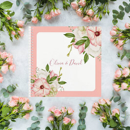 Blush Pink Floral Wedding Guest Book
