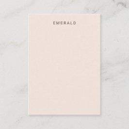Blush Pink Gemstone Display Card Visitkort
