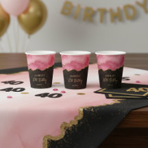 Blush Pink Gold Glitter Abstract Watercolor Marble